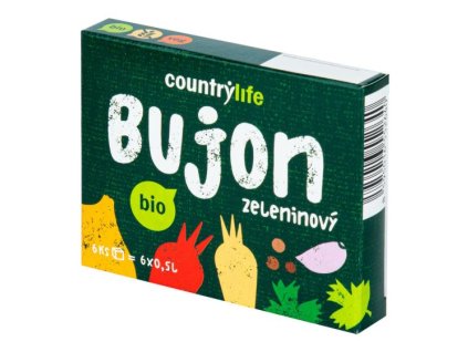 COUNTRY LIFE Bujon zeleninový kostky BIO 66 g