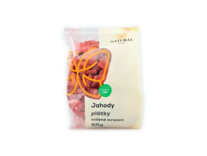 Natural Jihlava Jahody plátky mrazem sušené 50g