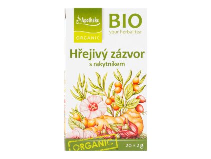 Apotheke BIO Hřejivý zázvor s rakytníkem 20x2g