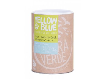 Yellow & Blue Puer bělící prášek pro praní 1 kg dóza