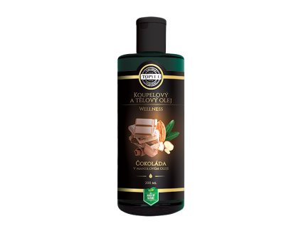 Topvet Wellness čokoláda v mandlovém oleji koupelový a tělový olej 200 ml