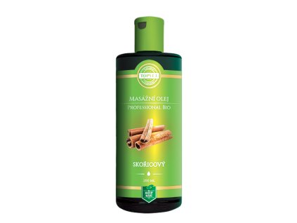 TOPVET BIO Skořicový masážní olej 200ml