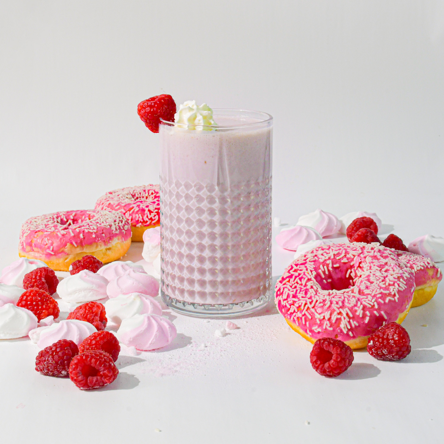 Malinové, proteínové smoothie
