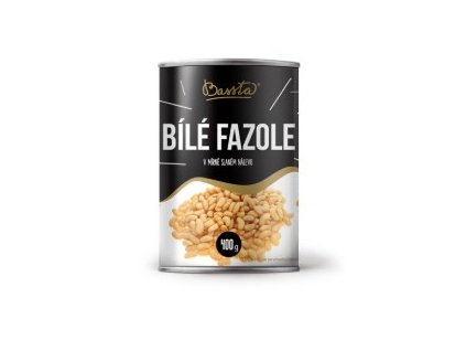 Fazuľa biela v mierne slanom náleve 400g Bassta