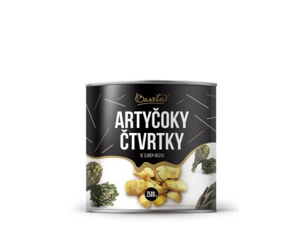 Artičoky štvrťky v slanom náleve 2500g/1550g Bassta