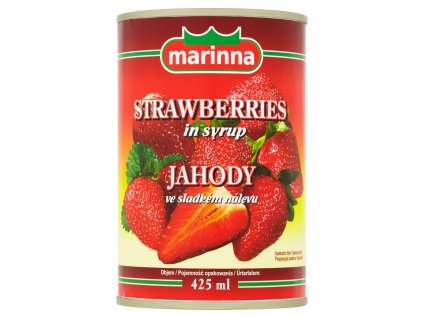Jahody v sladkom náleve 400g Marinna