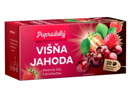 Čaj višna-jahoda 20x2g Popradský