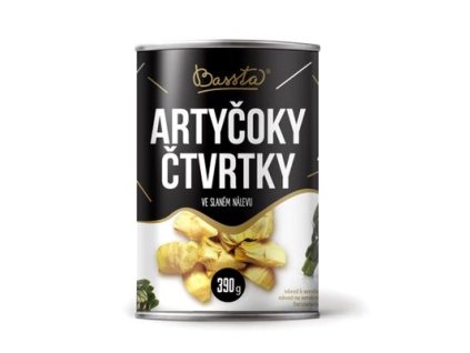 Artičoky štvrťky v slanom náleve 400g/240g Bassta