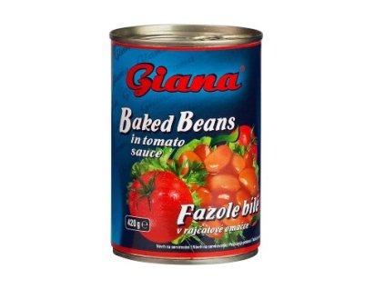 Fazuľa biela v paradajkovej omáčke 420g Giana
