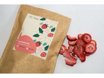 Lyofilizované jahody plátky 45g Zdravé ovocie