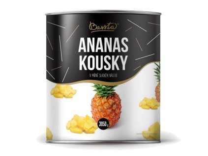 Ananás kúsky 3060g/1840g Bassta