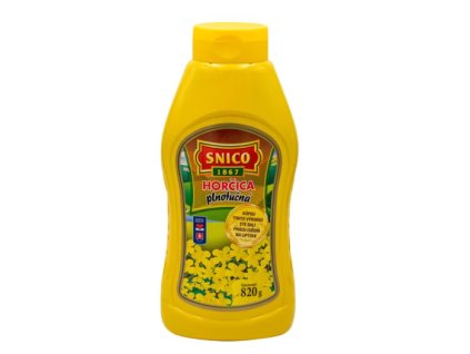 Horčica plnotučná Snico 820g