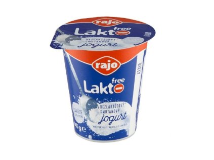 Bezlaktózový smotanový jogurt biely 145g Rajo
