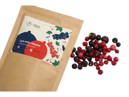 Lyo mix červených a čiernych ríbezlí 45g Zdravé ovocie