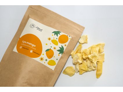Lyofilizované mango kúsky BIO 45g Zdravé ovocie
