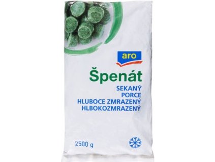 Špenát sekaný mrazený 2,5kg Aro