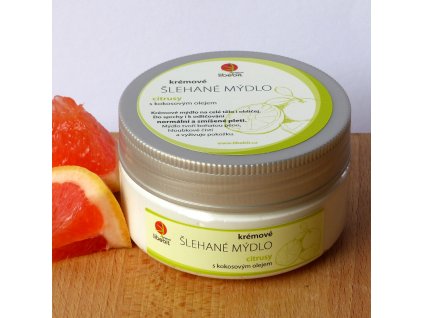 Slehane mydlo s kokosovym olejem citrusy