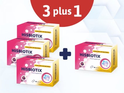 Hisbiotix probiotika akční balíček 3+1 240 kapslí