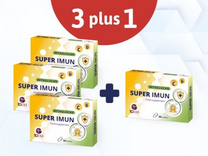 Super Imun betaglukan akční balíček 3+1 zdarma 240 tablet