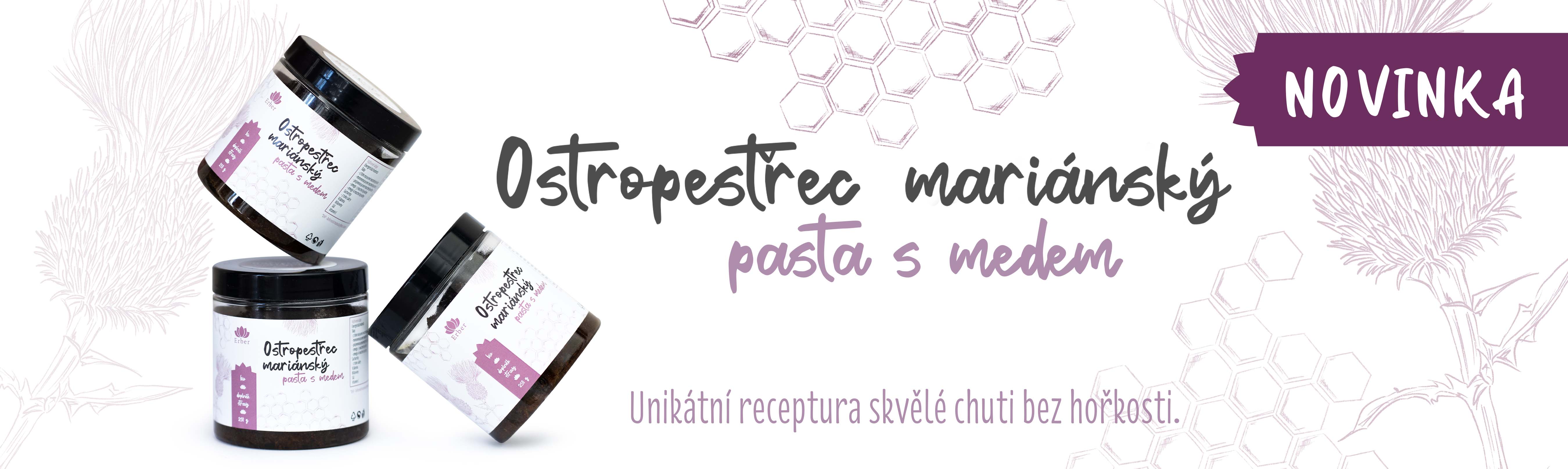 Pasta s medem - ostropestřec mariánský