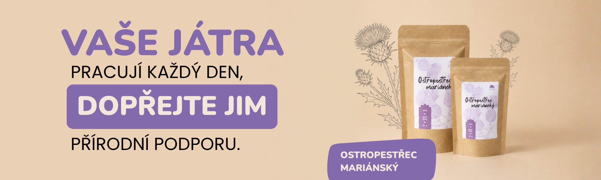 Ostropestřec mariánský drcený – přírodní podpora jater a trávení pro každodenní užívání | Zdravé žití