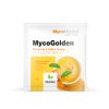MycoGolden – kurkumový instantní nápoj s vitálními houbami Reishi, vegan, bez kofeinu, sáček 8 g.