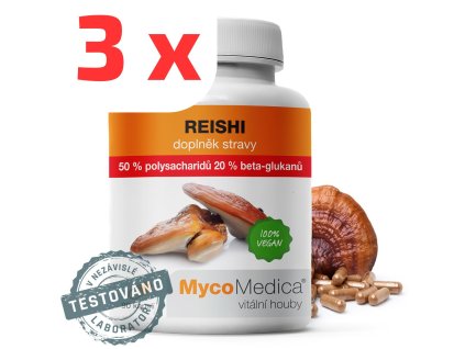MycoMedica Reishi 50% polysacharidů 3 ks