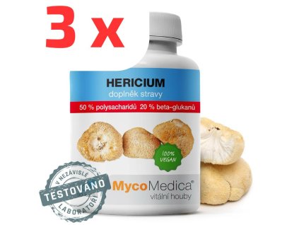 MycoMedica Hericium 50% polysacharidu 3 ks