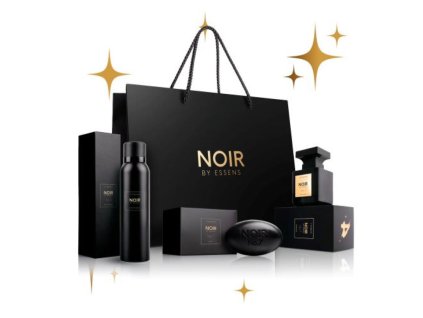 Essens Luxusní set NOIR č. 6 - parfém + deodorant + mýdlo