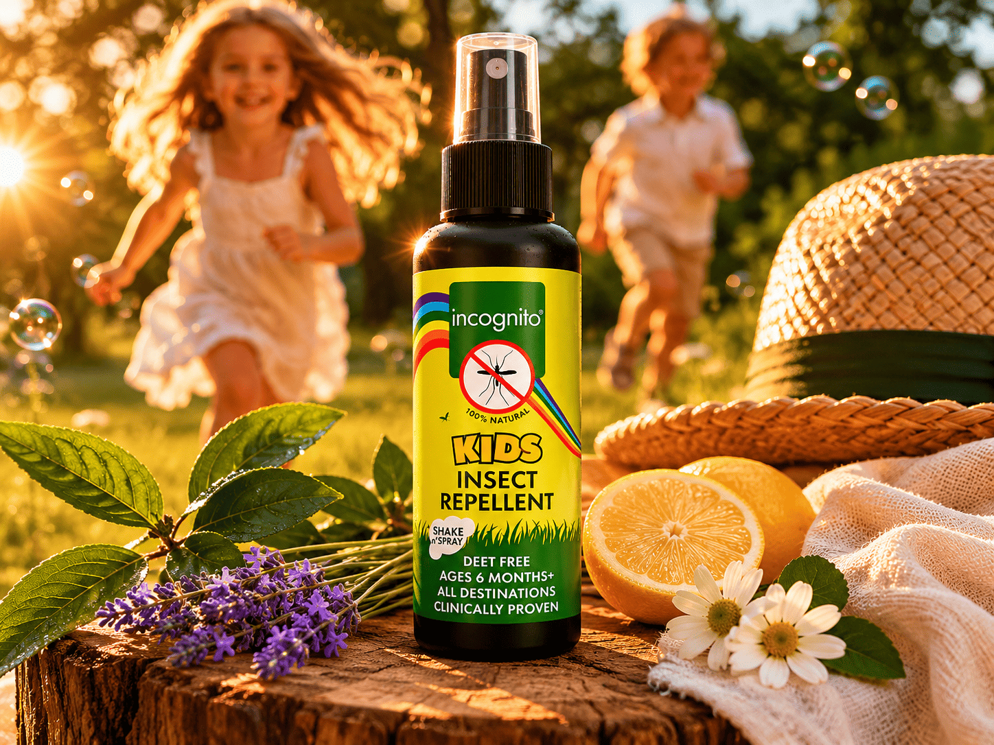 Repelent Incognito Kids 100 ml: přírodní ochrana proti klíšťatům pro děti od 6 měsíců