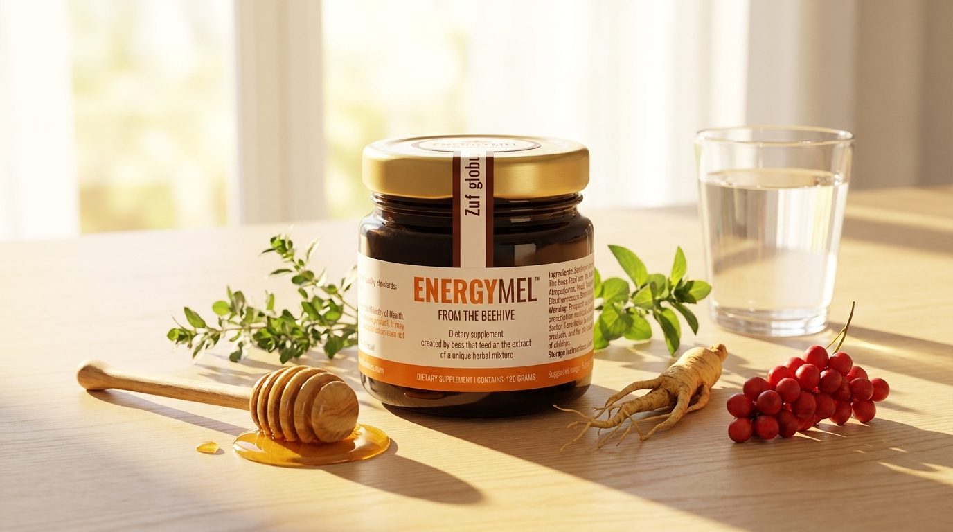 ENERGYMEL: bylinný med proti únavě a vyčerpání v horku za 200 Kč