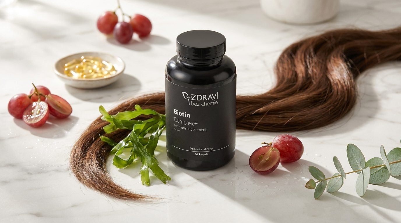 Biotin Complex+: komplexní výživa vlasů, nehtů a pleti za 299 Kč
