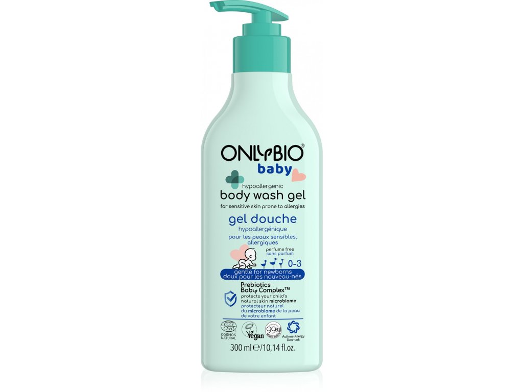 OnlyBio Hypoalergenní mycí gel pro miminka (300 ml)