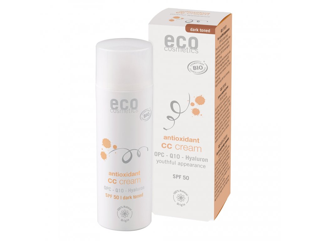 Eco Cosmetics CC krém SPF 30 BIO - dark (50 ml)