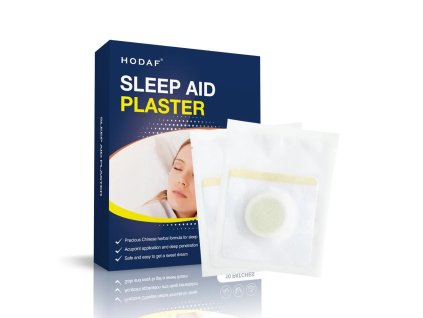 Balení Hodaf Sleep Aid Plaster s vyobrazením spící osoby