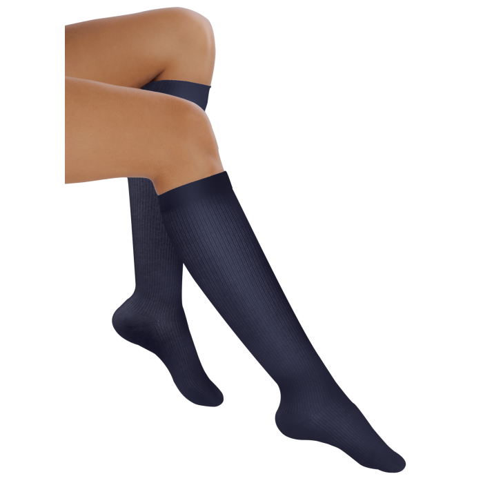 Kompresní podkolenky Avicenum 310 antibakteriální, bavlna Barva: Tmavě Modrá, Velikost: 42-44