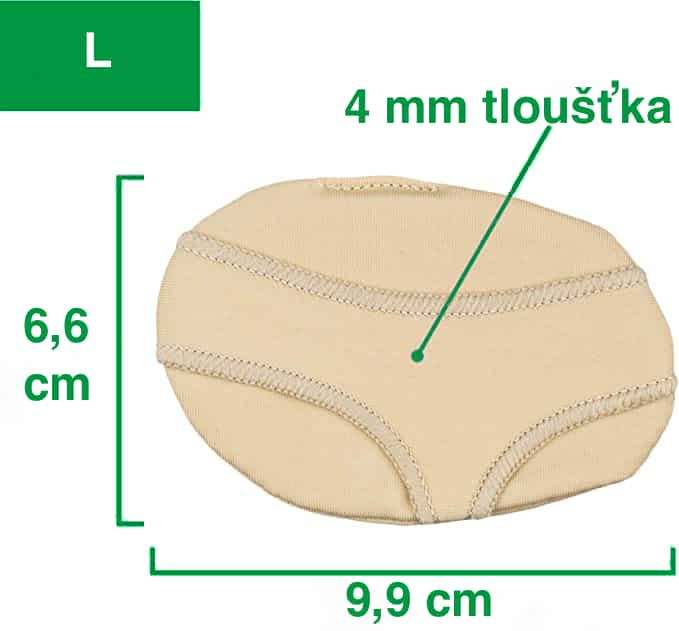 ZBCH Návlek na nárt s gelovým polštářkem Velikost: L