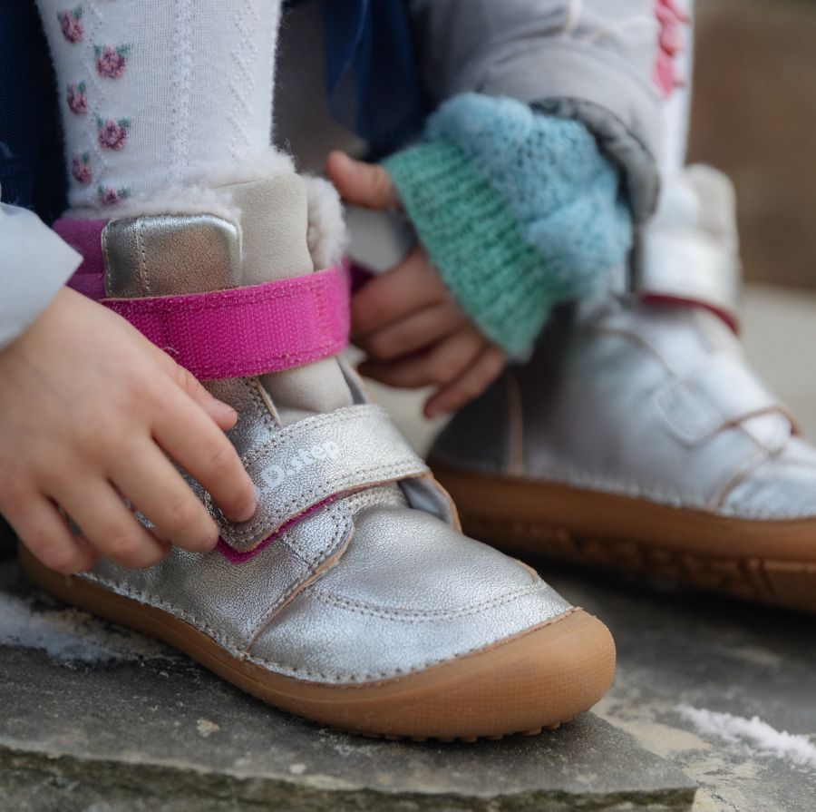 Barefoot zimné topánky D.D. Step so suchým zipsom