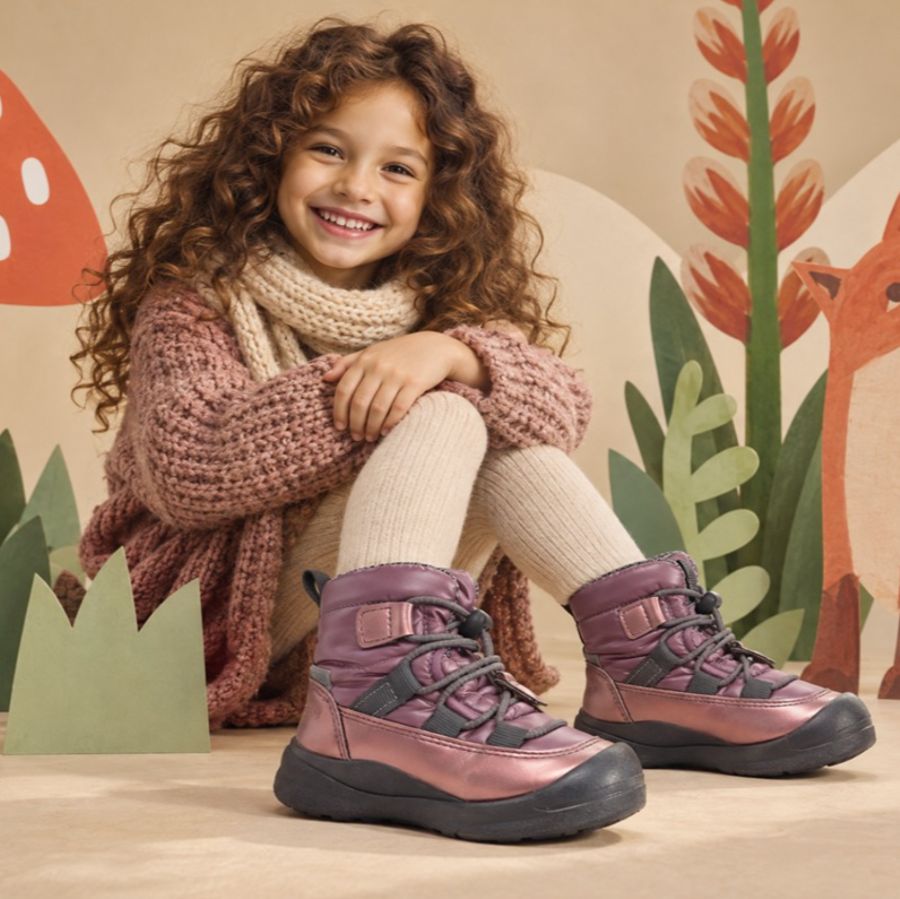 Dievča v zimných topánkach D.D. Step