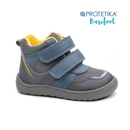 PROTETIKA BANET Grey – kožené barefoot topánky pre chlapcov