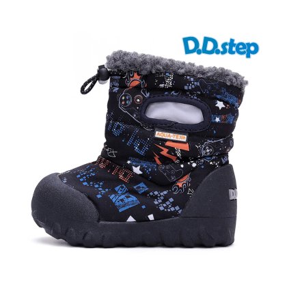 D.D. Step chlapčenské zimné snehule P079 42309 Black s AQUA TEX membránou 7