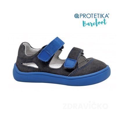 chlapcenske kozene barefoot sandalky tery grey protetika