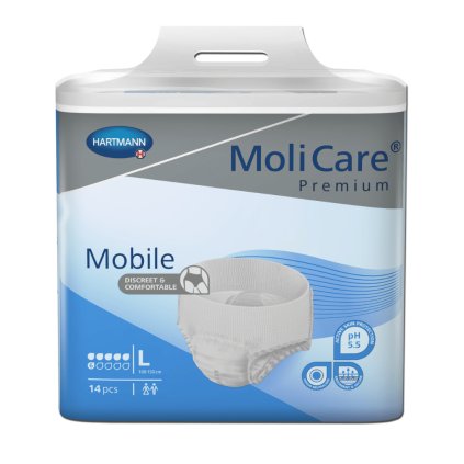 molicare premium mobile 6 kvapiek natahovacie nohavicky 14ks l