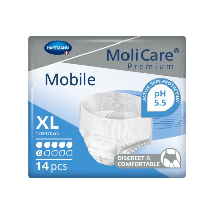 molicare premium mobile 6 kvapiek natahovacie nohavicky 14ks xl