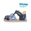 chlapcenske sandalky barefoot kozene dd step modre velkosti 26 31 7