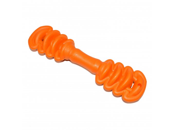 Gumová hračka pro psy Argi - typ 1 - oranžová - 17 x 5 cm