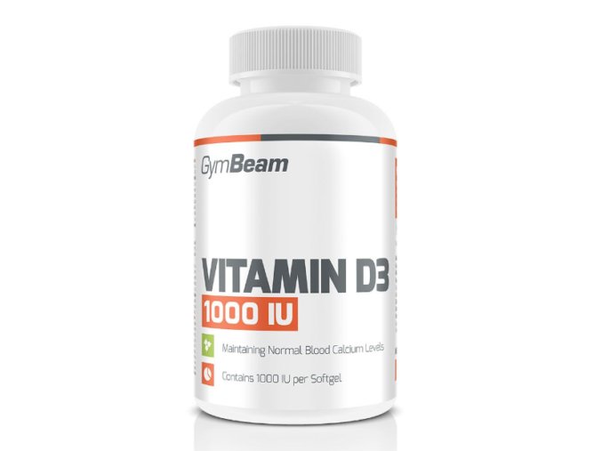 GymBeam Vitamín D3 1000 IU 120 kapslí