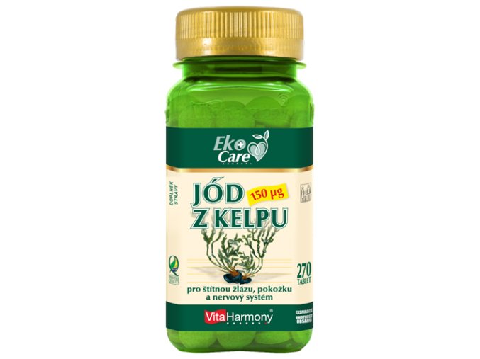 Jód z kelpu 150 µg (270 tbl.) Eko