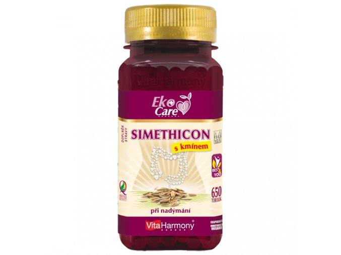 Simethicon 80 mg s kmínem (650 tob.) Eko