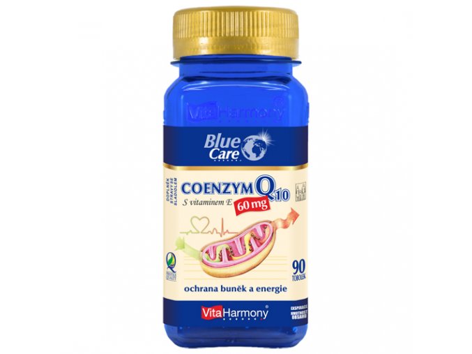 Coenzym Q10 60mg + vitamin E - 90 tob.